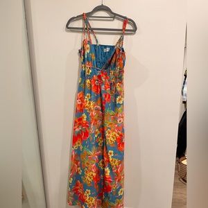 Seven wonders floral maxi dress size small
